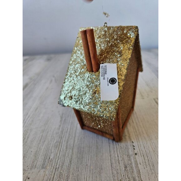 Martha Stewart birdhouse glitter Cardinal ornament Xmas tree unique large - Picture 5 of 7